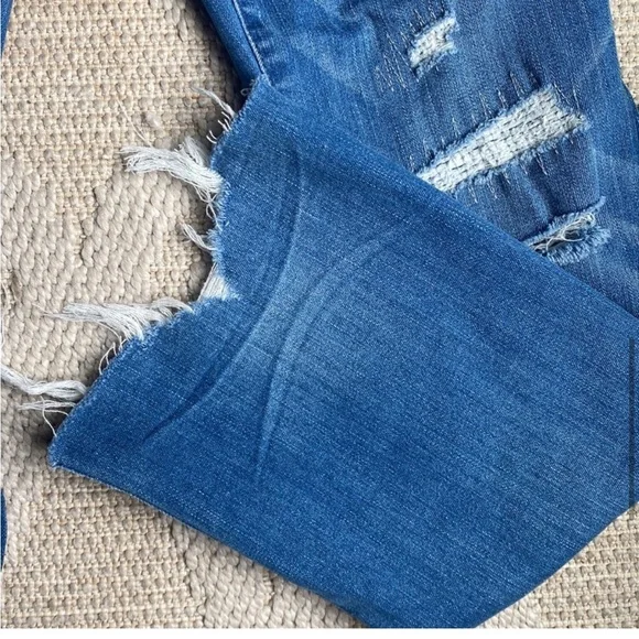 Madewell Women’s Cali Demi Mini Flare Distressed Jeans Size 24 - Picture 7 of 10